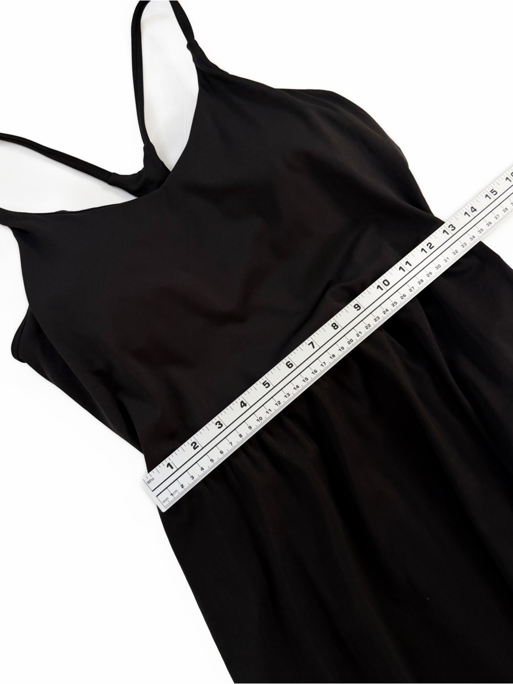 Halara Dress Womens Medium Midi Black Side Slit New - Picture 5 of 9